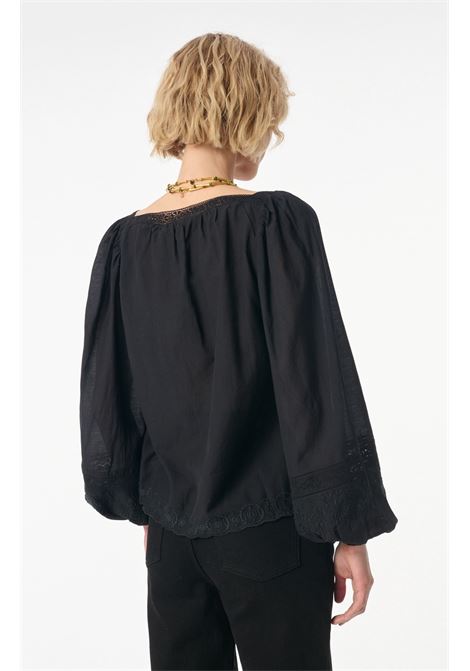 Blusa Vanessa Bruno - Giovanna in Cotone e Viscosa - Nero Vanessa Bruno | Abbigliamento | 2HVA27-V09848999
